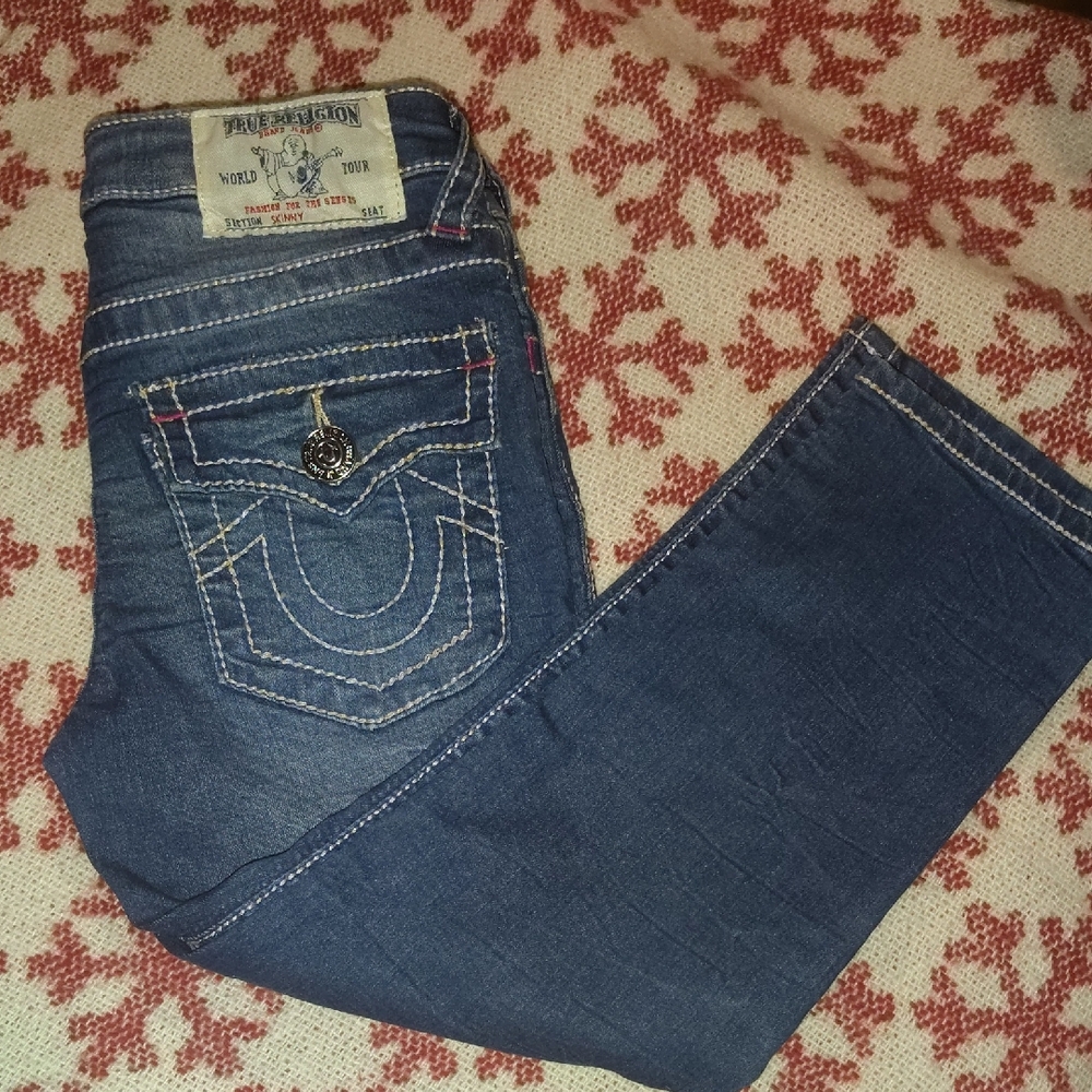 True Religion Women's Dark Blue Boot Cut Jeans